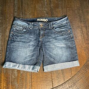 Size 13 Women’s BONGO Blue Jean Shorts with Cuffed Hem